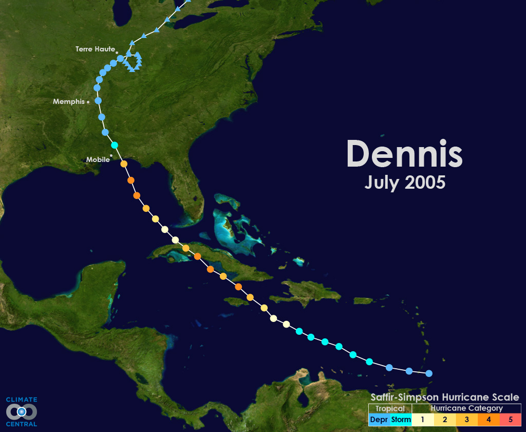 Hurricane Tracks 10 Recent Major Storms To Hit The U S Climate Central